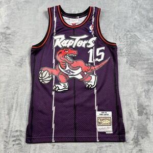 1998-99 Vince Carter Mitchell & Ness Toronto Raptors Jersey Purple Size Small